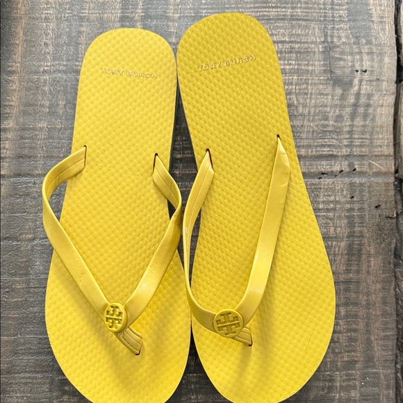 Tory Burch Sunny Yellow Sandals flip flops - Picture 1 of 5